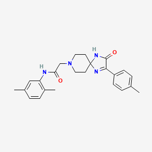 N-(2,5-dimethylphenyl)-2-(3-oxo-2-(p-tolyl)-1,4,8-triazaspiro[4.5]dec-1-en-8-yl)acetamide