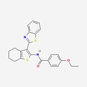 N-[3-(1,3-benzothiazol-2-yl)-4,5,6,7-tetrahydro-1-benzothiophen-2-yl]-4-ethoxybenzamide