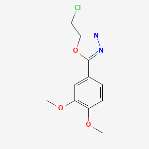 2-(Chloromethyl)-5-(3,4-dimethoxyphenyl)-1,3,4-oxadiazole