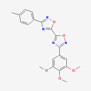3-(4-Methylphenyl)-3'-(3,4,5-trimethoxyphenyl)-5,5'-bi-1,2,4-oxadiazole