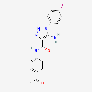 N-(4-acetylphenyl)-5-amino-1-(4-fluorophenyl)-1H-1,2,3-triazole-4-carboxamide