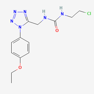 1-(2-chloroethyl)-3-((1-(4-ethoxyphenyl)-1H-tetrazol-5-yl)methyl)urea