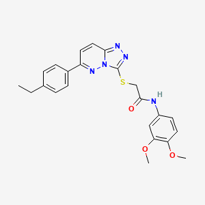 N-(3,4-dimethoxyphenyl)-2-((6-(4-ethylphenyl)-[1,2,4]triazolo[4,3-b]pyridazin-3-yl)thio)acetamide