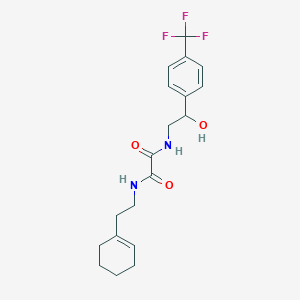N1-(2-(cyclohex-1-en-1-yl)ethyl)-N2-(2-hydroxy-2-(4-(trifluoromethyl)phenyl)ethyl)oxalamide