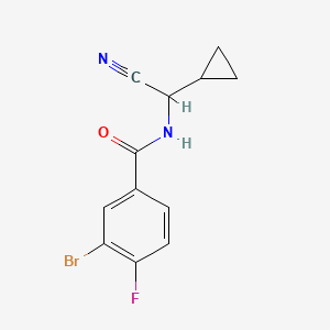 3-Bromo-N-[cyano(cyclopropyl)methyl]-4-fluorobenzamide