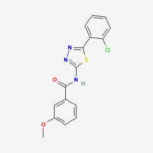 molecular formula C16H12ClN3O2S B2933414 N-(5-(2-chlorophenyl)-1,3,4-thiadiazol-2-yl)-3-methoxybenzamide CAS No. 392241-73-5