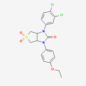 1-(3,4-dichlorophenyl)-3-(4-ethoxyphenyl)tetrahydro-1H-thieno[3,4-d]imidazol-2(3H)-one 5,5-dioxide