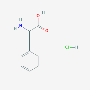 molecular formula C11H16ClNO2 B2933430 2-Amino-3-methyl-3-phenylbutanoic acid;hydrochloride CAS No. 2089291-82-5