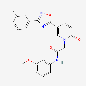 N-(3-methoxyphenyl)-2-{5-[3-(3-methylphenyl)-1,2,4-oxadiazol-5-yl]-2-oxopyridin-1(2H)-yl}acetamide