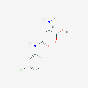 molecular formula C13H17ClN2O3 B2933443 4-(3-Chloro-4-methylanilino)-2-(ethylamino)-4-oxobutanoic acid CAS No. 1038408-51-3