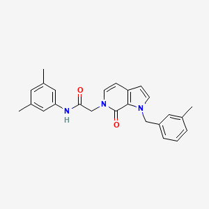 molecular formula C25H25N3O2 B2933464 N-(3,5-dimethylphenyl)-2-{1-[(3-methylphenyl)methyl]-7-oxo-1H,6H,7H-pyrrolo[2,3-c]pyridin-6-yl}acetamide CAS No. 1286722-02-8