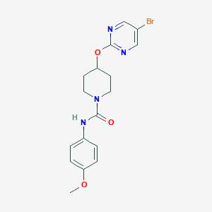 4-(5-Bromopyrimidin-2-yl)oxy-N-(4-methoxyphenyl)piperidine-1-carboxamide