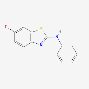 molecular formula C13H9FN2S B2933470 6-氟-N-苯基-1,3-苯并噻唑-2-胺 CAS No. 700363-18-4