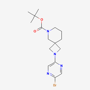 molecular formula C16H23BrN4O2 B2933473 Tert-butyl 2-(5-bromopyrazin-2-yl)-2,8-diazaspiro[3.5]nonane-8-carboxylate CAS No. 2402829-15-4