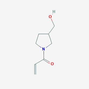 molecular formula C8H13NO2 B2933484 1-[3-(羟甲基)吡咯烷-1-基]丙-2-烯-1-酮 CAS No. 1248611-91-7