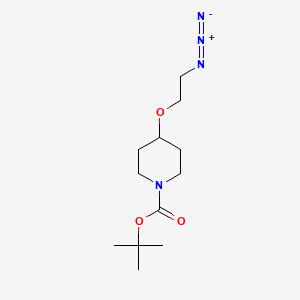 molecular formula C12H22N4O3 B2933485 Tert-butyl 4-(2-azidoethoxy)piperidine-1-carboxylate CAS No. 2567497-54-3