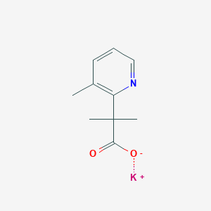 molecular formula C10H12KNO2 B2933578 potassium2-methyl-2-(3-methylpyridin-2-yl)propanoate CAS No. 2503203-17-4