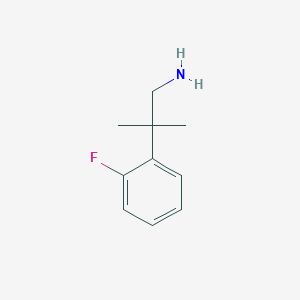 molecular formula C10H14FN B2933581 2-(2-Fluorophenyl)-2-methylpropan-1-amine CAS No. 160358-03-2