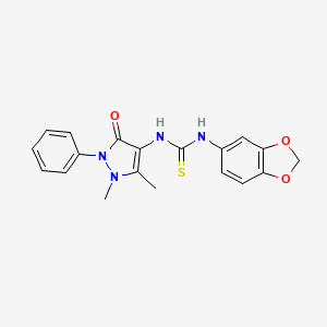 molecular formula C19H18N4O3S B2933629 EGFR-IN-52 CAS No. 454436-75-0