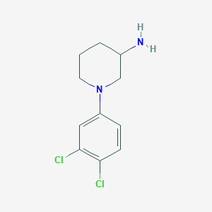 molecular formula C11H14Cl2N2 B2933690 1-(3,4-Dichlorophenyl)piperidin-3-amine CAS No. 1249274-33-6
