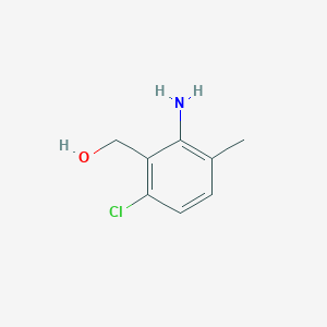 molecular formula C8H10ClNO B2933780 (2-Amino-6-chloro-3-methylphenyl)methanol CAS No. 1603354-77-3