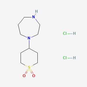 4-(1,4-Diazepan-1-yl)-1lambda6-thiane-1,1-dione dihydrochloride