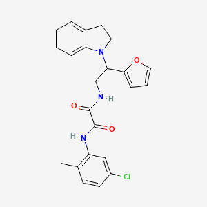 N1-(5-chloro-2-methylphenyl)-N2-(2-(furan-2-yl)-2-(indolin-1-yl)ethyl)oxalamide