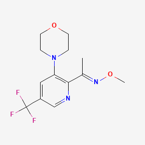 1-[3-morpholino-5-(trifluoromethyl)-2-pyridinyl]-1-ethanone O-methyloxime