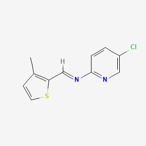 N-(5-chloropyridin-2-yl)-1-(3-methylthiophen-2-yl)methanimine