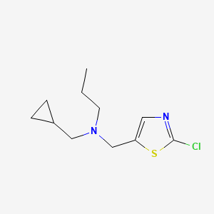 N-[(2-chloro-1,3-thiazol-5-yl)methyl]-N-(cyclopropylmethyl)-1-propanamine