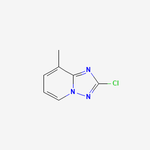 molecular formula C7H6ClN3 B2933954 2-Chloro-8-methyl-[1,2,4]triazolo[1,5-a]pyridine CAS No. 1551174-78-7