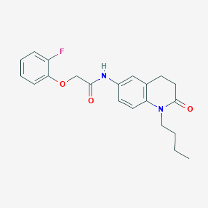 molecular formula C21H23FN2O3 B2933963 N-(1-butyl-2-oxo-1,2,3,4-tetrahydroquinolin-6-yl)-2-(2-fluorophenoxy)acetamide CAS No. 946325-36-6