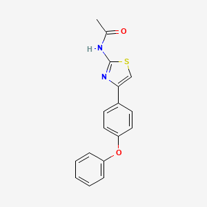 molecular formula C17H14N2O2S B2933964 N-[4-(4-phenoxyphenyl)-1,3-thiazol-2-yl]acetamide CAS No. 298194-37-3