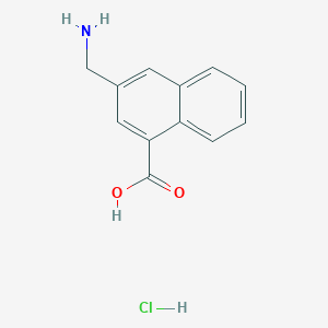 3-(Aminomethyl)naphthalene-1-carboxylic acid hydrochloride
