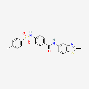 N-(2-methylbenzo[d]thiazol-5-yl)-4-(4-methylphenylsulfonamido)benzamide
