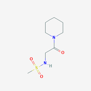 N-[2-oxo-2-(piperidin-1-yl)ethyl]methanesulfonamide