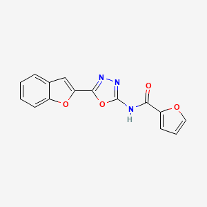 N-(5-(benzofuran-2-yl)-1,3,4-oxadiazol-2-yl)furan-2-carboxamide