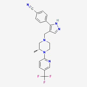 molecular formula C22H21F3N6 B2934020 GNF362 