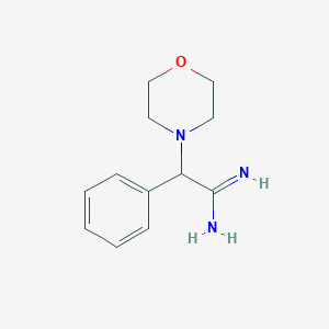 molecular formula C12H17N3O B2934025 2-Morpholin-4-yl-2-phenylethanimidamide CAS No. 1260656-44-7