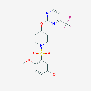 2-[1-(2,5-Dimethoxyphenyl)sulfonylpiperidin-4-yl]oxy-4-(trifluoromethyl)pyrimidine