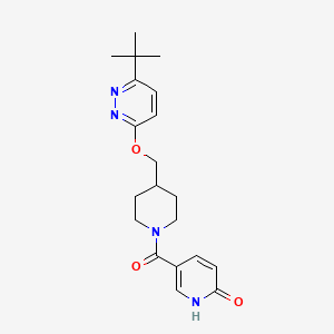5-[4-[(6-Tert-butylpyridazin-3-yl)oxymethyl]piperidine-1-carbonyl]-1H-pyridin-2-one
