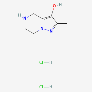 2-Methyl-4,5,6,7-tetrahydropyrazolo[1,5-a]pyrazin-3-ol;dihydrochloride