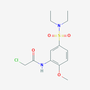 2-chloro-N-[5-(diethylsulfamoyl)-2-methoxyphenyl]acetamide