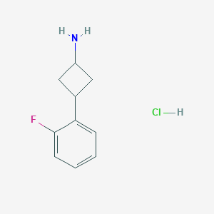 3-(2-Fluorophenyl)cyclobutan-1-amine hydrochloride