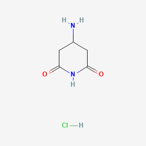 molecular formula C5H9ClN2O2 B2934067 4-Aminopiperidine-2,6-dione hydrochloride CAS No. 1957235-82-3