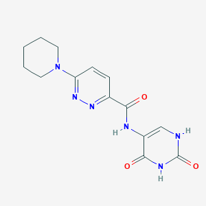 N-(2,4-dioxo-1,2,3,4-tetrahydropyrimidin-5-yl)-6-(piperidin-1-yl)pyridazine-3-carboxamide