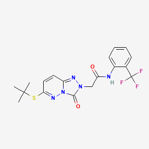 2-[6-(tert-butylthio)-3-oxo[1,2,4]triazolo[4,3-b]pyridazin-2(3H)-yl]-N-[2-(trifluoromethyl)phenyl]acetamide