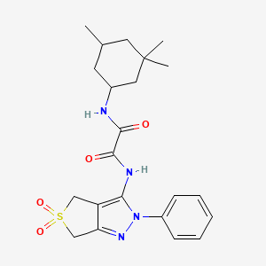 N1-(5,5-dioxido-2-phenyl-4,6-dihydro-2H-thieno[3,4-c]pyrazol-3-yl)-N2-(3,3,5-trimethylcyclohexyl)oxalamide