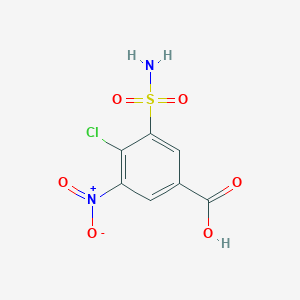 molecular formula C7H5ClN2O6S B029341 4-chloro-3-nitro-5-sulfamoylbenzoic acid CAS No. 22892-96-2