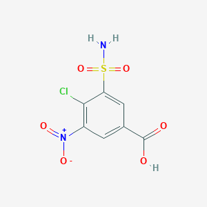 molecular formula C7H5ClN2O6S B029341 4-Chloro-3-nitro-5-sulphamoylbenzoic acid CAS No. 22892-96-2